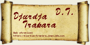 Đurđa Trapara vizit kartica
